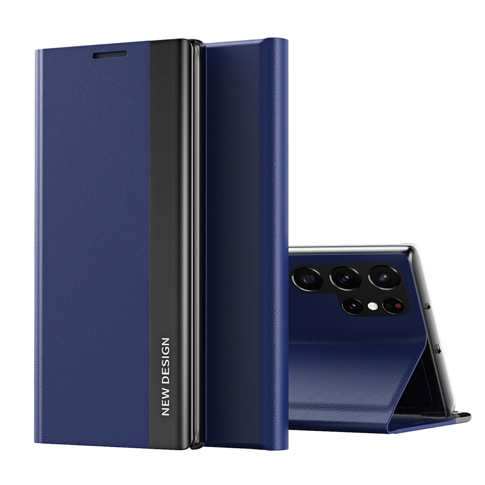 Etui z klapką i podstawką do Samsung Galaxy S25 Ultra Sleep Case Pro – niebieski Etui z klapką i podstawką do Samsung Galaxy S25 Ultra Sleep Case Pro – niebieski