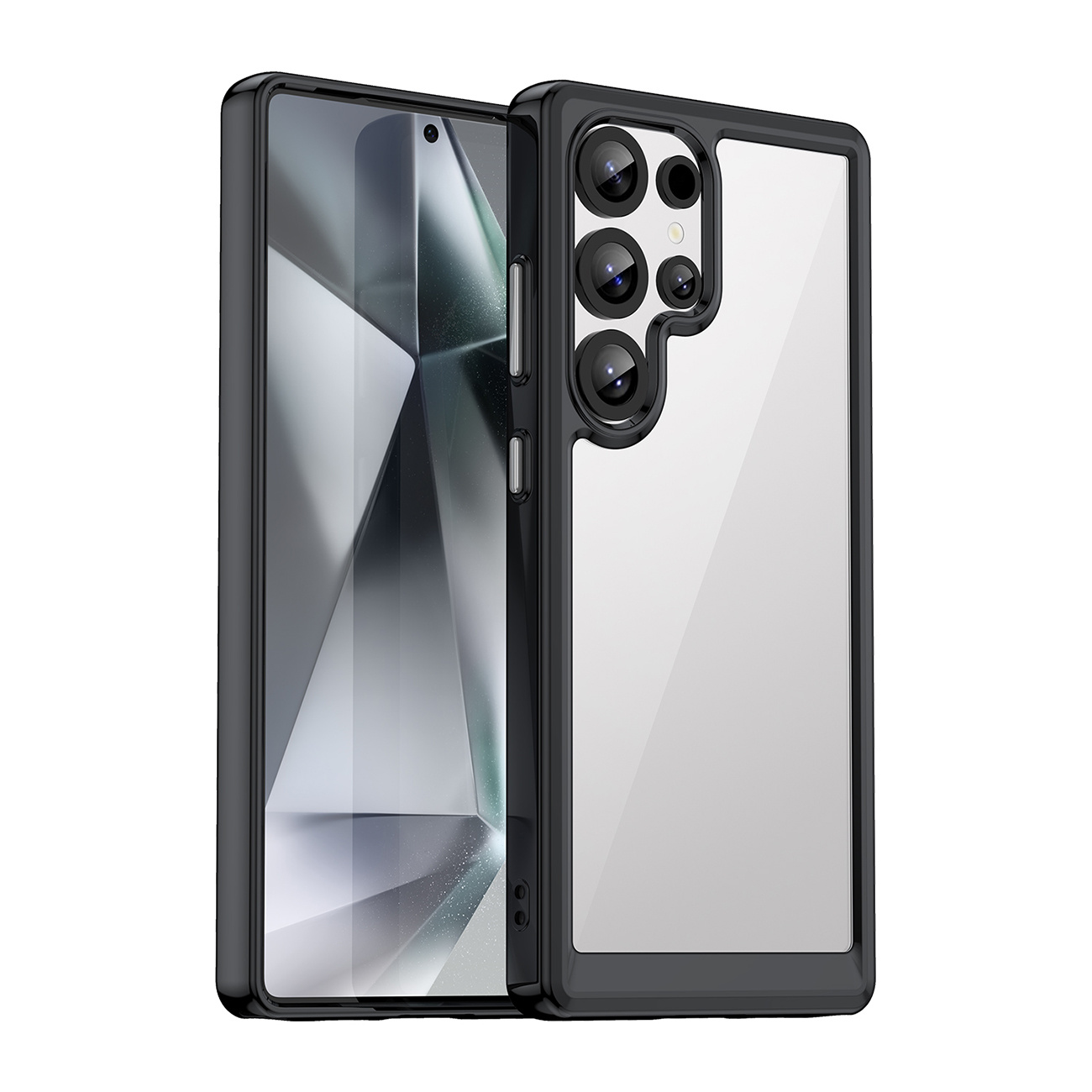 Etui silikonowe z żelową ramką do Samsung Galaxy S25 Ultra Outer Space Case – czarny