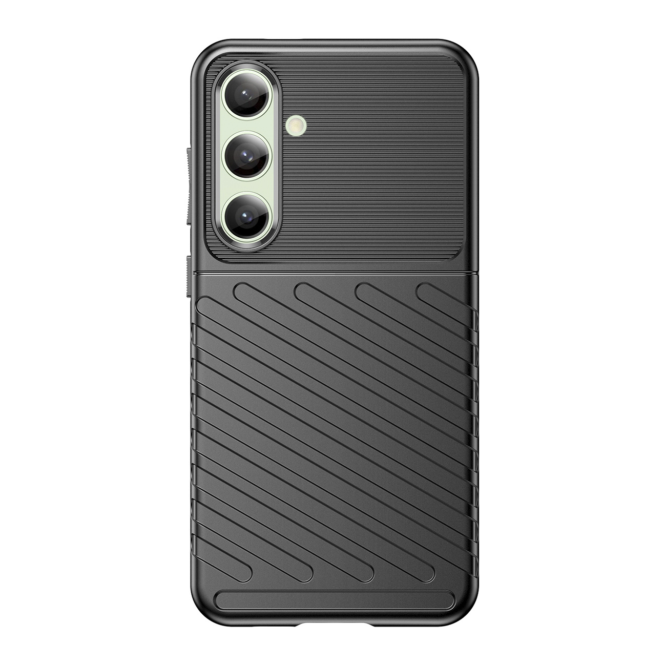 Etui silikonowe pancerny pokrowiec do Samsung Galaxy S24 FE Thunder Case – czarny Etui silikonowe pancerny pokrowiec do Samsung Galaxy S24 FE Thunder Case – czarny