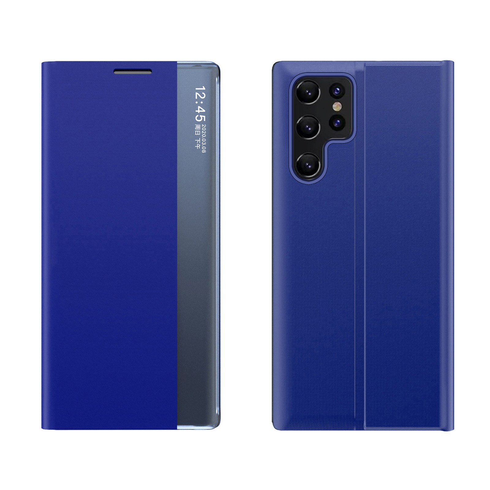 Etui pokrowiec z klapką i podstawką do Samsung Galaxy S24 FE New Sleep Case – niebieski