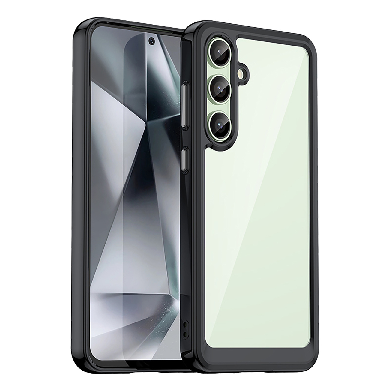 Etui silikonowe z żelową ramką do Samsung Galaxy S24 FE Outer Space Case – czarny