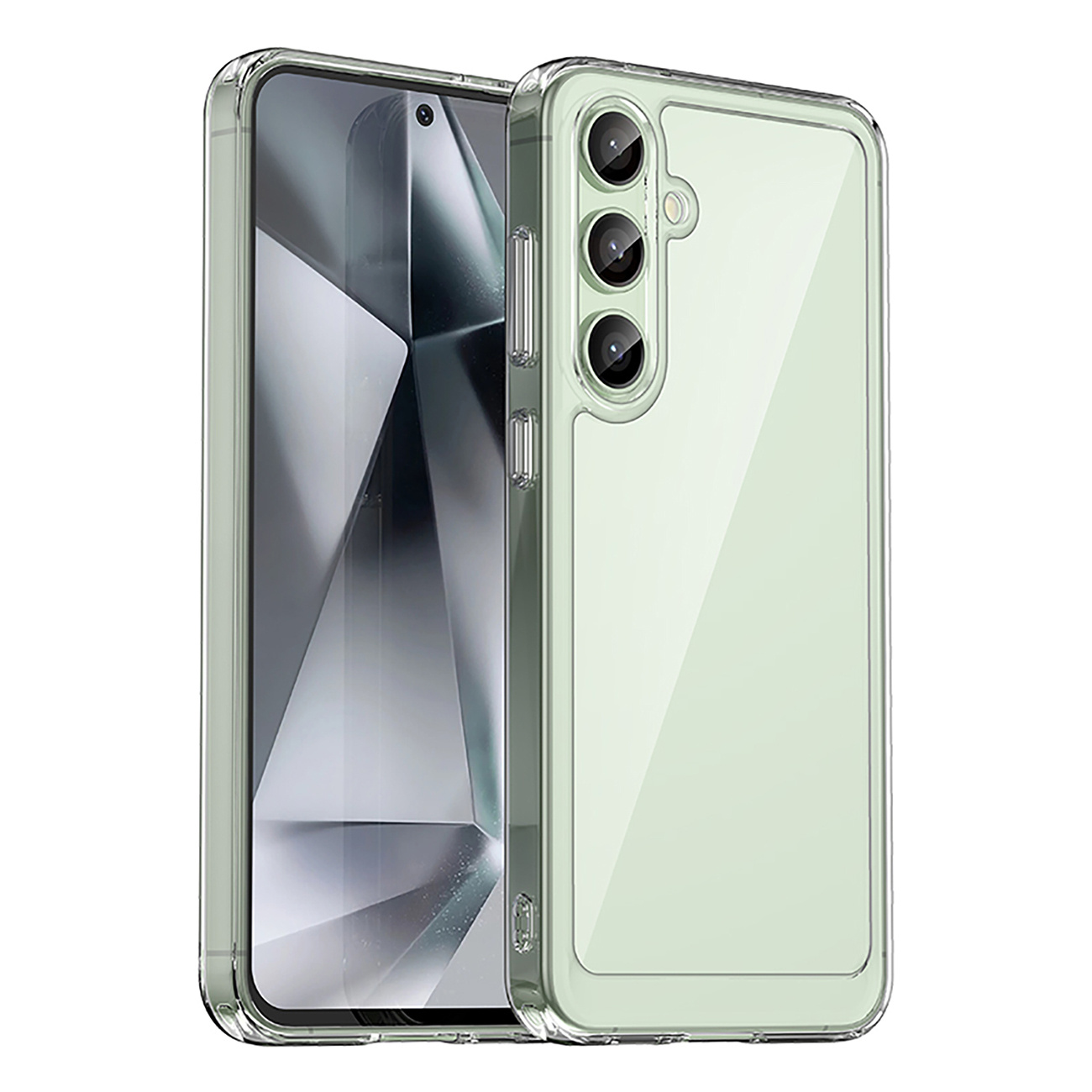 Etui silikonowe z żelową ramką do Samsung Galaxy S24 FE Outer Space Case – przezroczysty