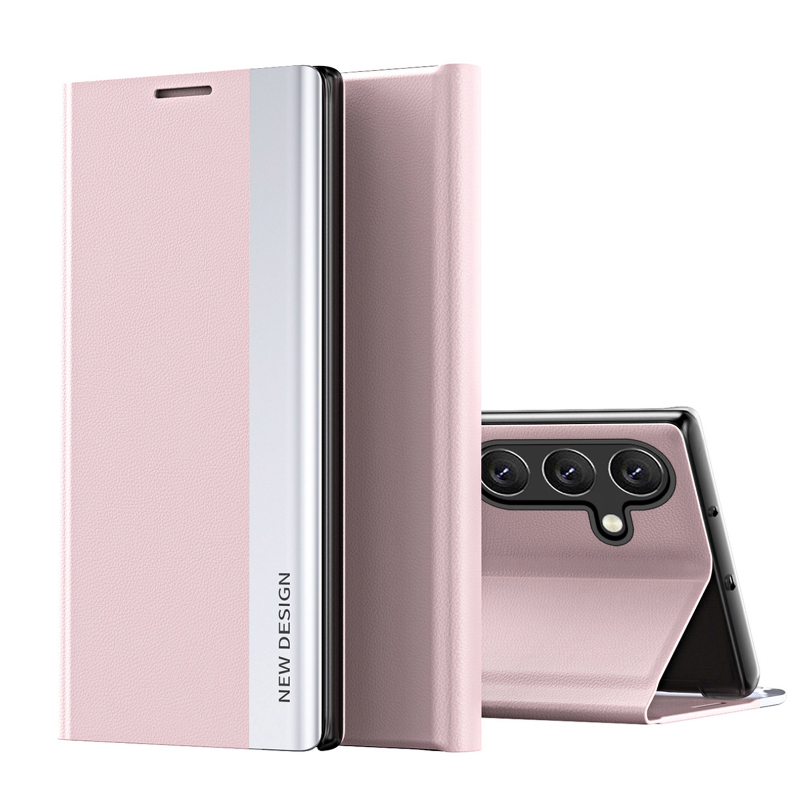 Etui pokrowiec z klapką podstawką na Samsung Galaxy A26 Sleep Case Pro – różowy Etui pokrowiec z klapką podstawką na Samsung Galaxy A26 Sleep Case Pro – różowy