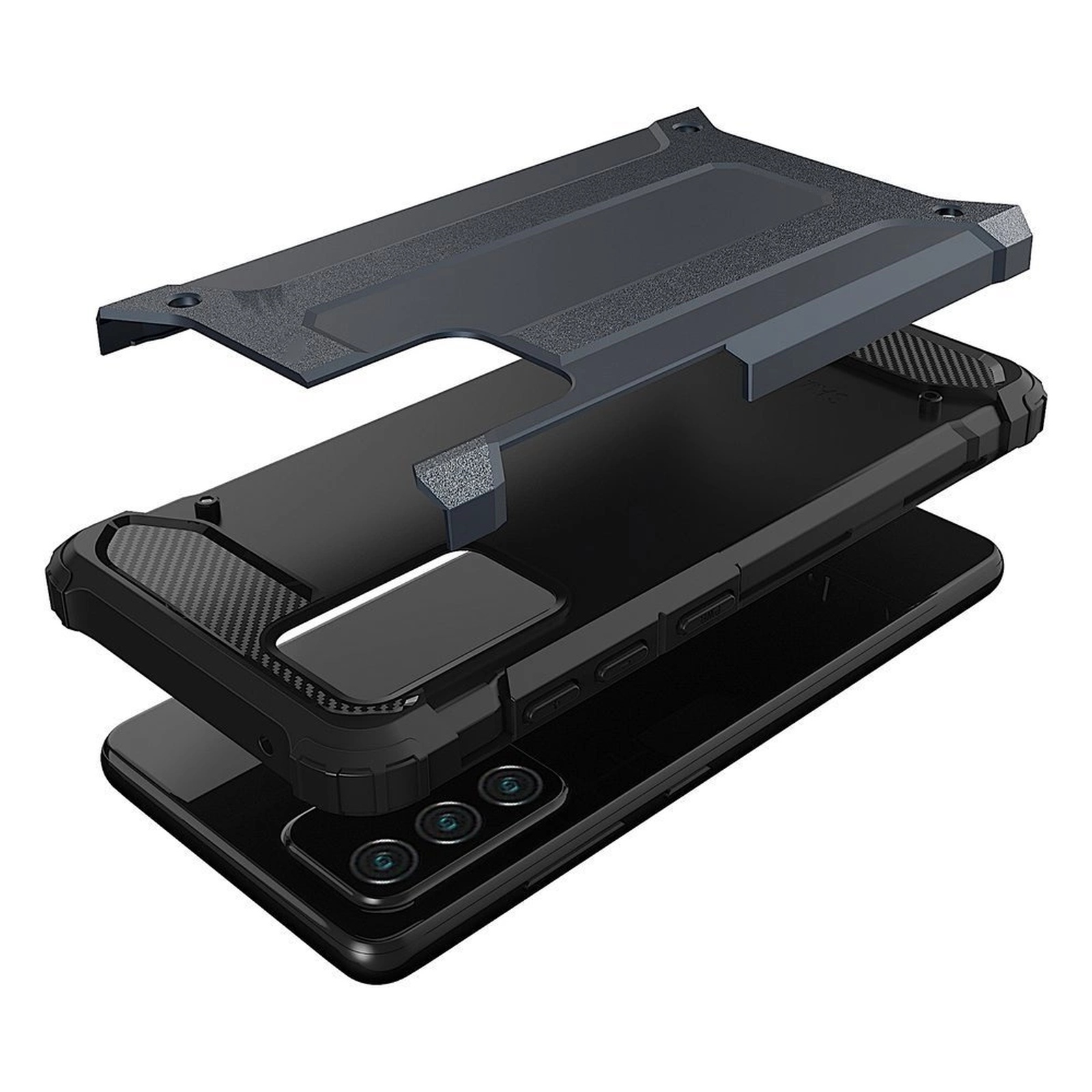 Pancerne hybrydowe etui pokrowiec na Samsung Galaxy A26 Hybrid Armor – srebrny Pancerne hybrydowe etui pokrowiec na Samsung Galaxy A26 Hybrid Armor – srebrny