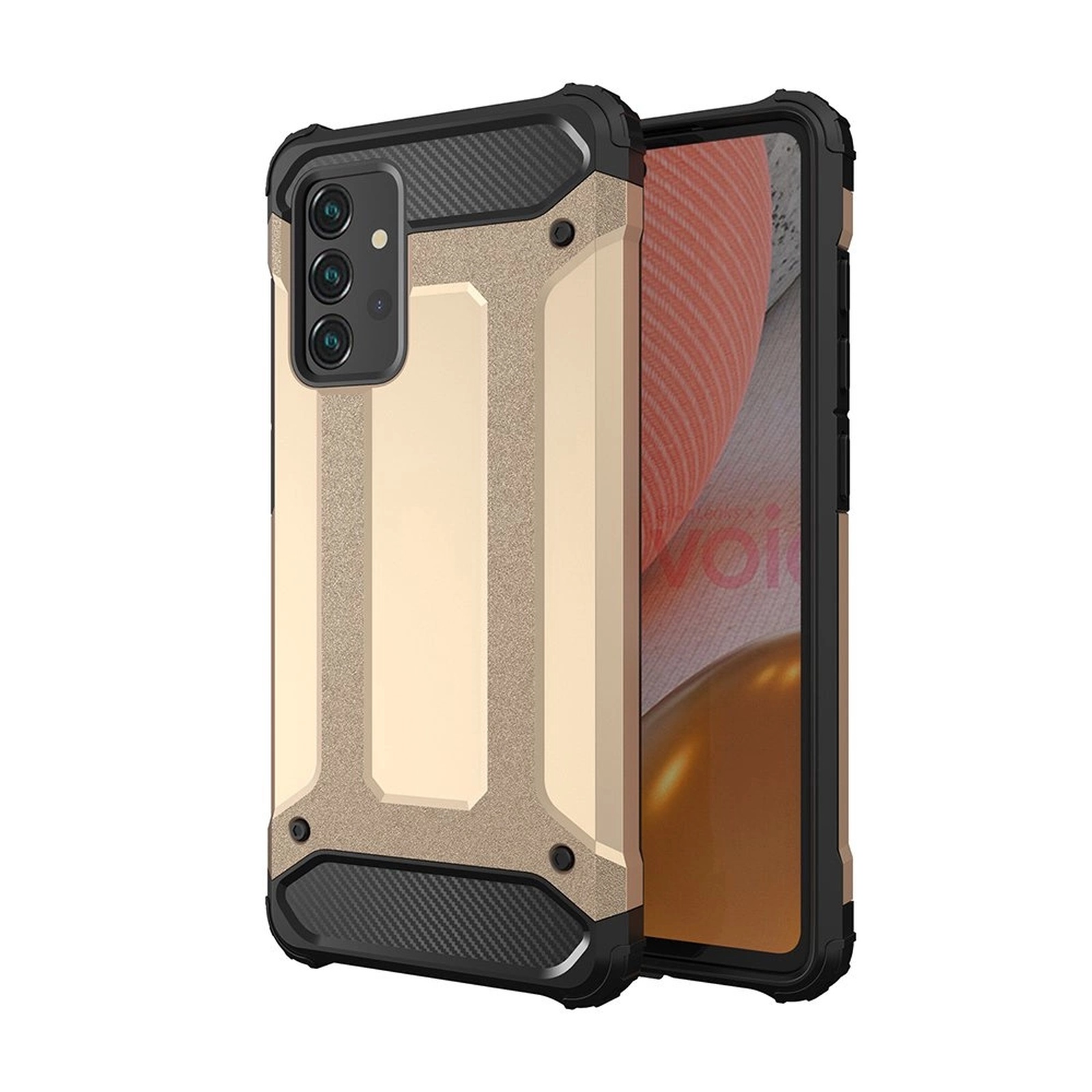 Pancerne hybrydowe etui pokrowiec na Samsung Galaxy A26 Hybrid Armor – złoty