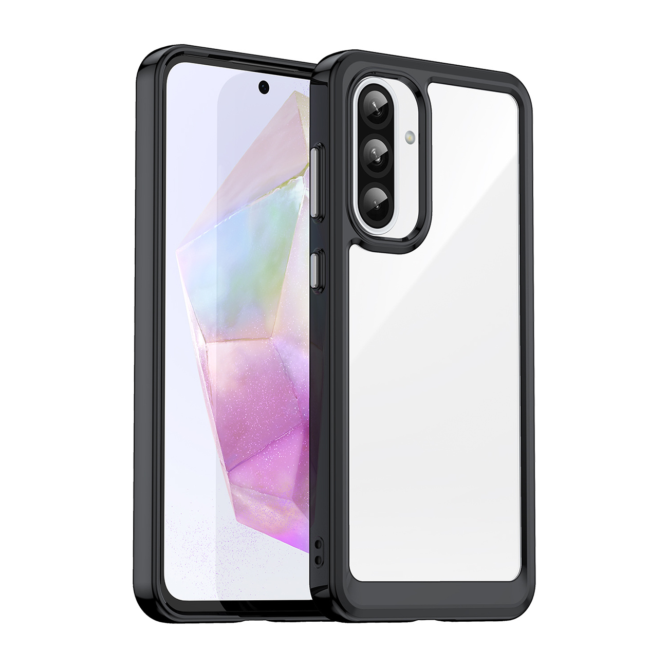 Etui pokrowiec z elastyczną ramką do Samsung Galaxy A26 Outer Space Case – czarny Etui pokrowiec z elastyczną ramką do Samsung Galaxy A26 Outer Space Case – czarny