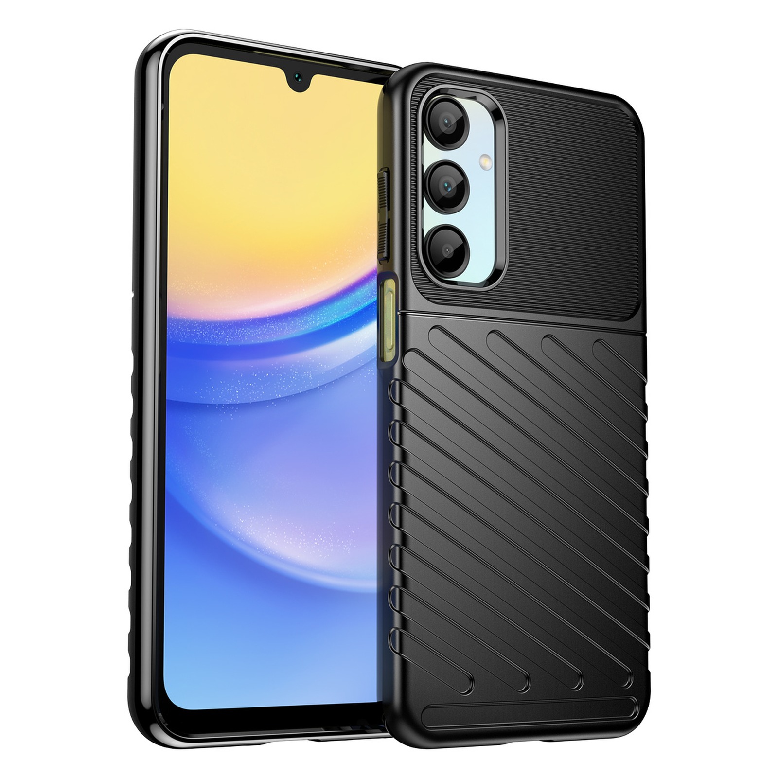 Etui silikonowe pancerny pokrowiec na Samsung Galaxy A26 Thunder Case – czarny