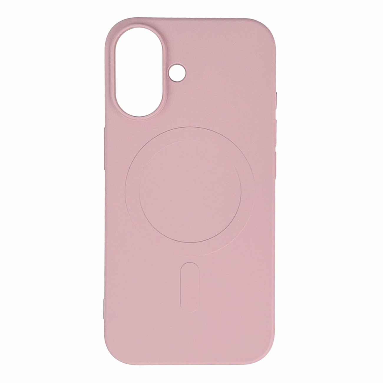 Etui plecki na iPhone 16e Liquid Silicone Case MagSafe – różowe