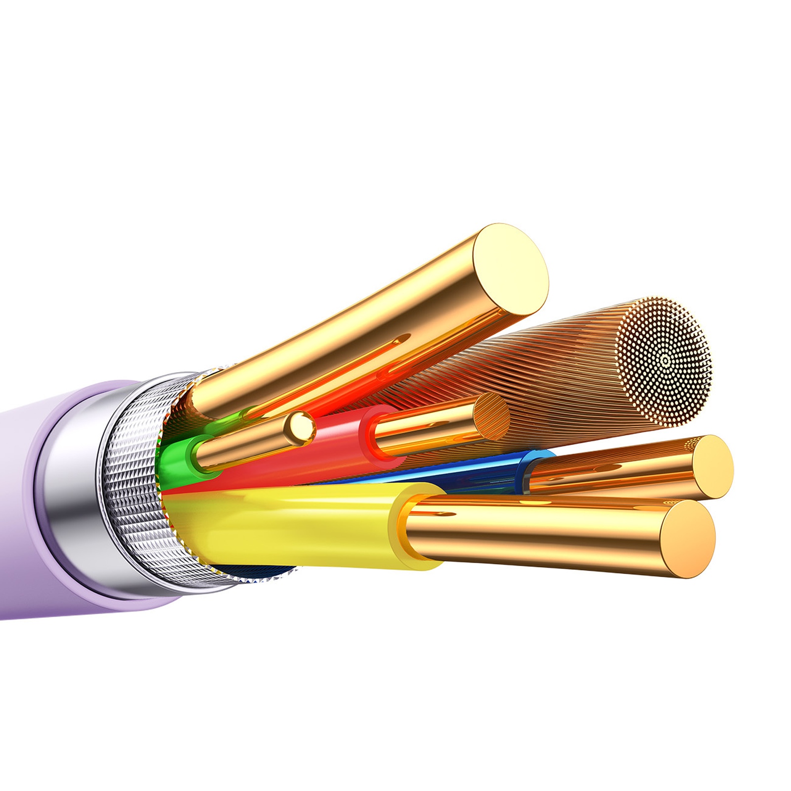 Kabel przewód USB-C – iPhone Lightning Vibrant Series 30W 1.2m – fioletowy Kabel przewód USB-C – iPhone Lightning Vibrant Series 30W 1.2m – fioletowy