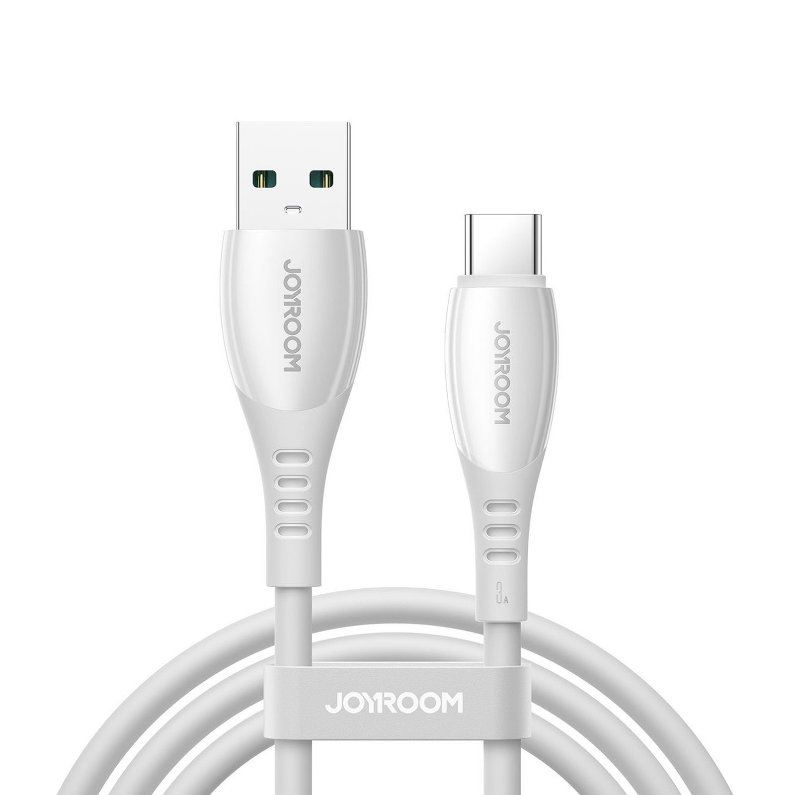 Kabel przewód USB-A – USB-C Vibrant Series 3A 1.2m – biały