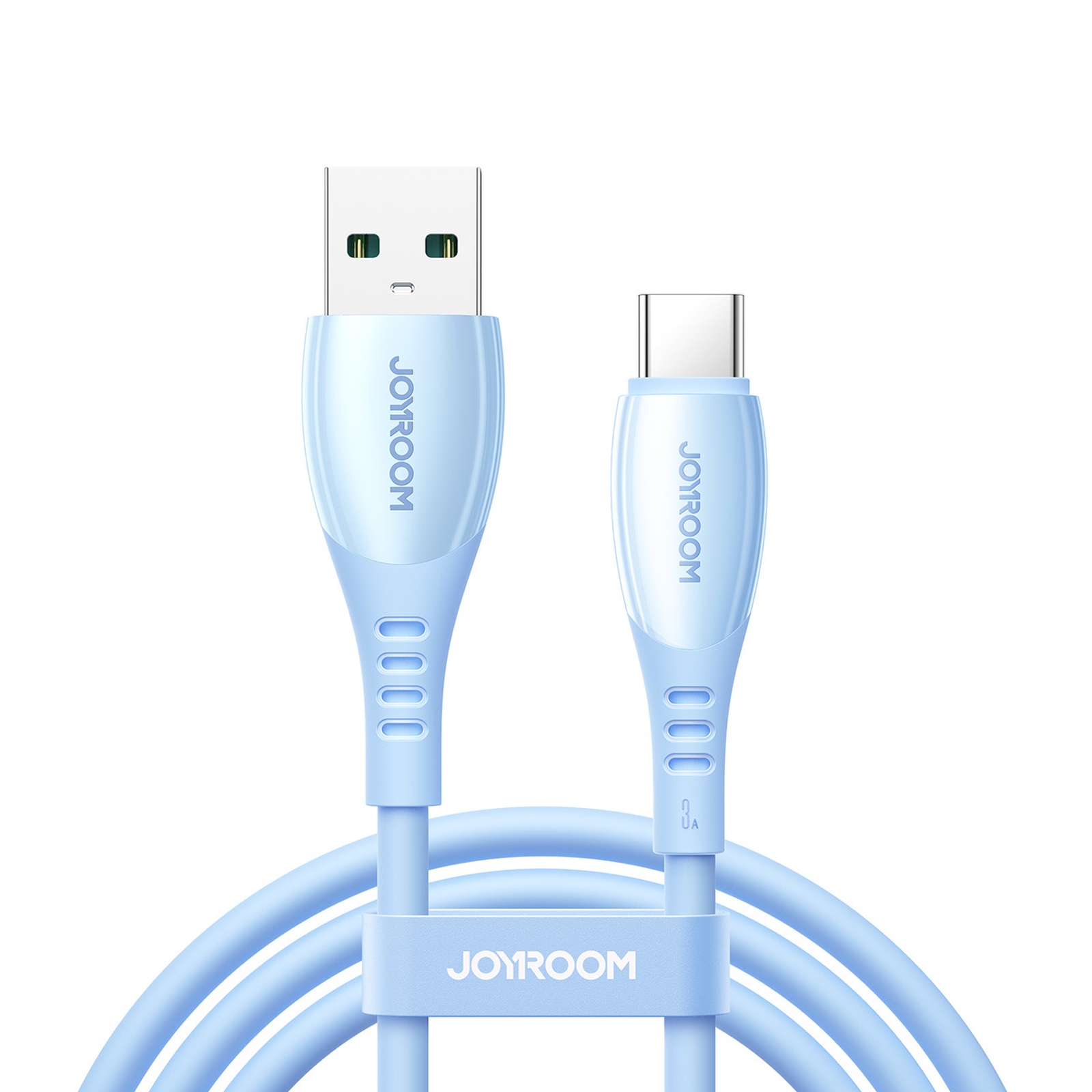 Kabel przewód USB-A – USB-C Vibrant Series 3A 1.2m – niebieski
