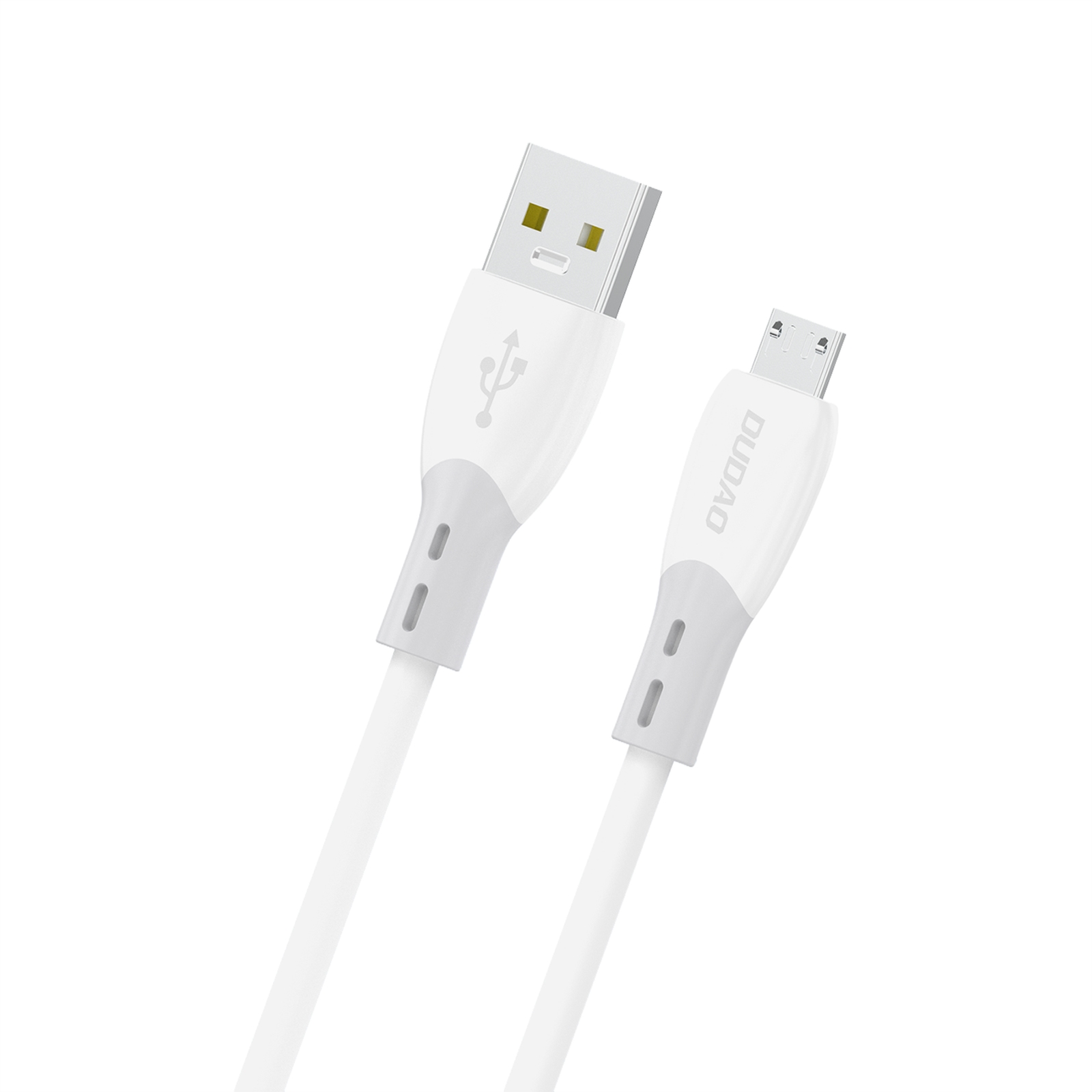 Kabel przewód z silikonowym oplotem USB-A – micro USB L25SM 3A 1m – biały Kabel przewód z silikonowym oplotem USB-A – micro USB L25SM 3A 1m – biały