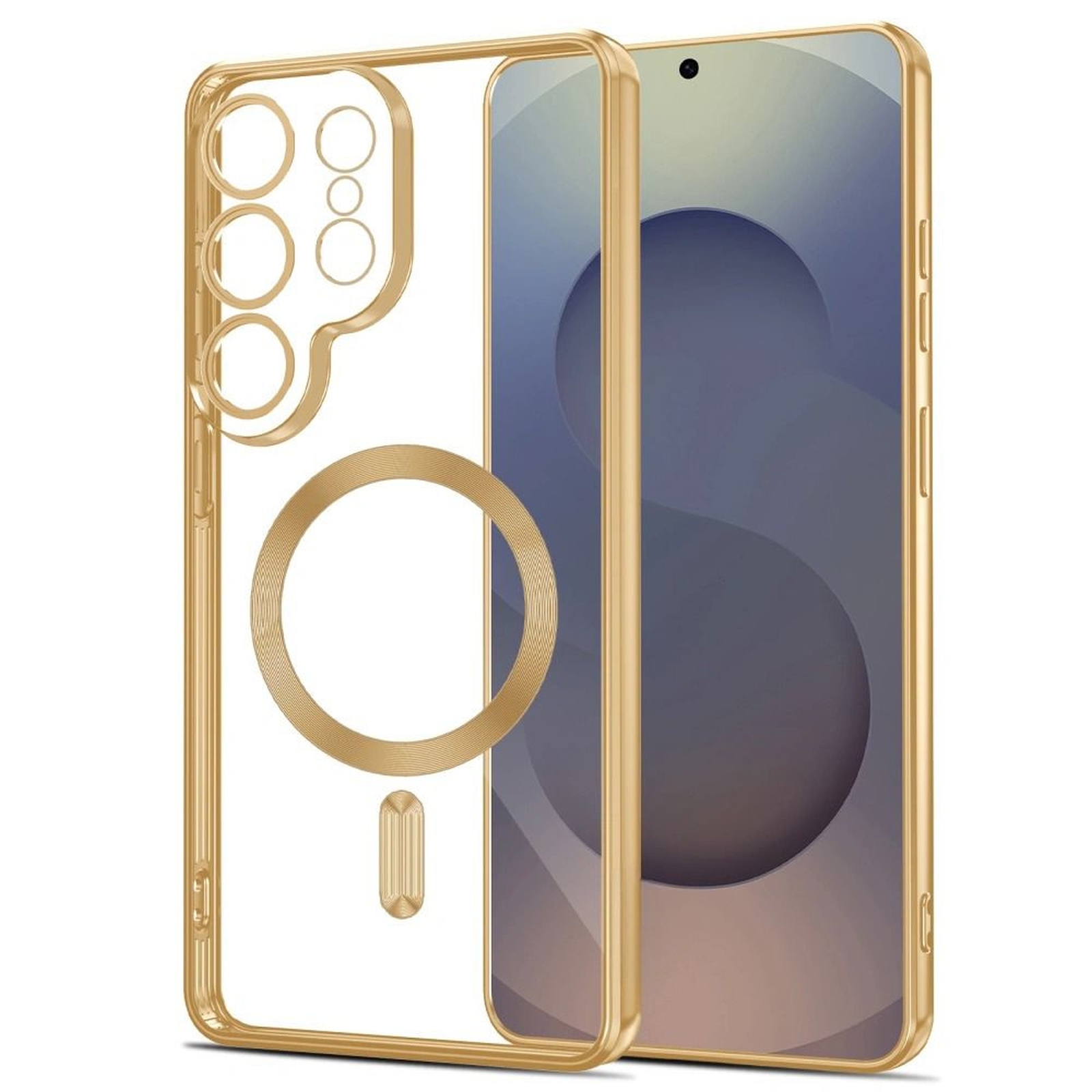 Etui pokrowiec na Samsung Galaxy S26 Ultra MagFlex – przezroczysto złote Etui pokrowiec na Samsung Galaxy S26 Ultra MagFlex – przezroczysto złote