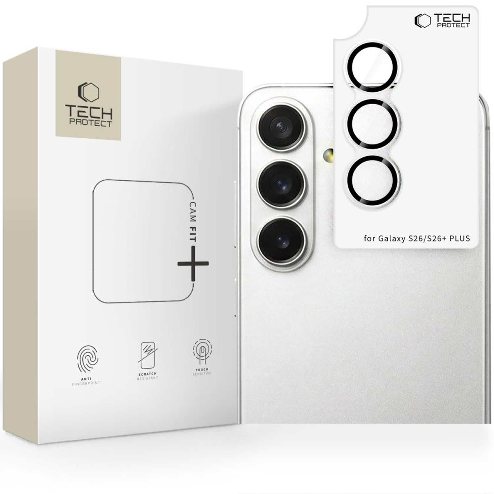 Osłona aparatu na Samsung Galaxy S26 / S26+ Camring Fit+ Osłona aparatu na Samsung Galaxy S26 / S26+ Camring Fit+