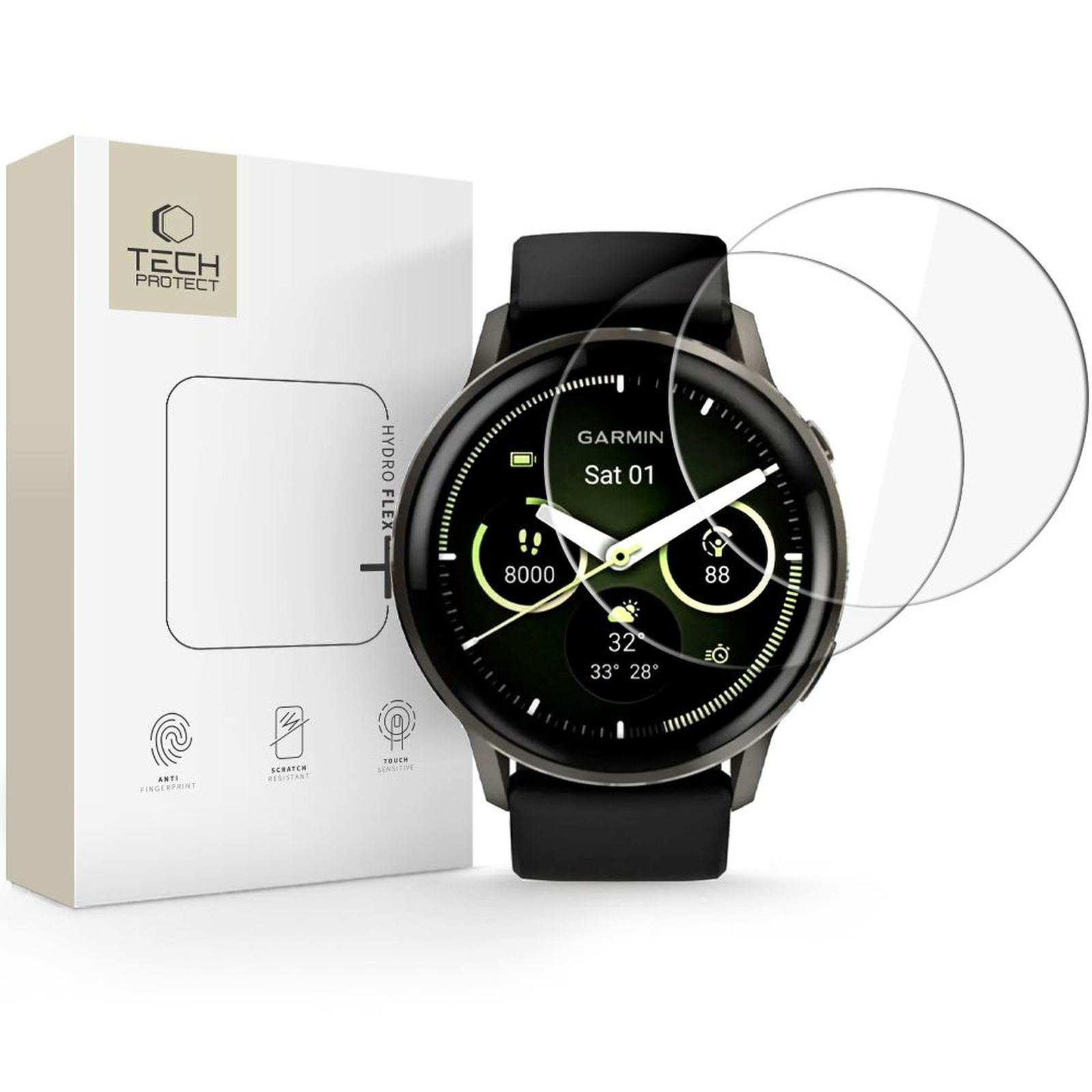 Folia hydrożelowa na zegarek Garmin Venu 45 mm Hydro flex+ – 2 szt.