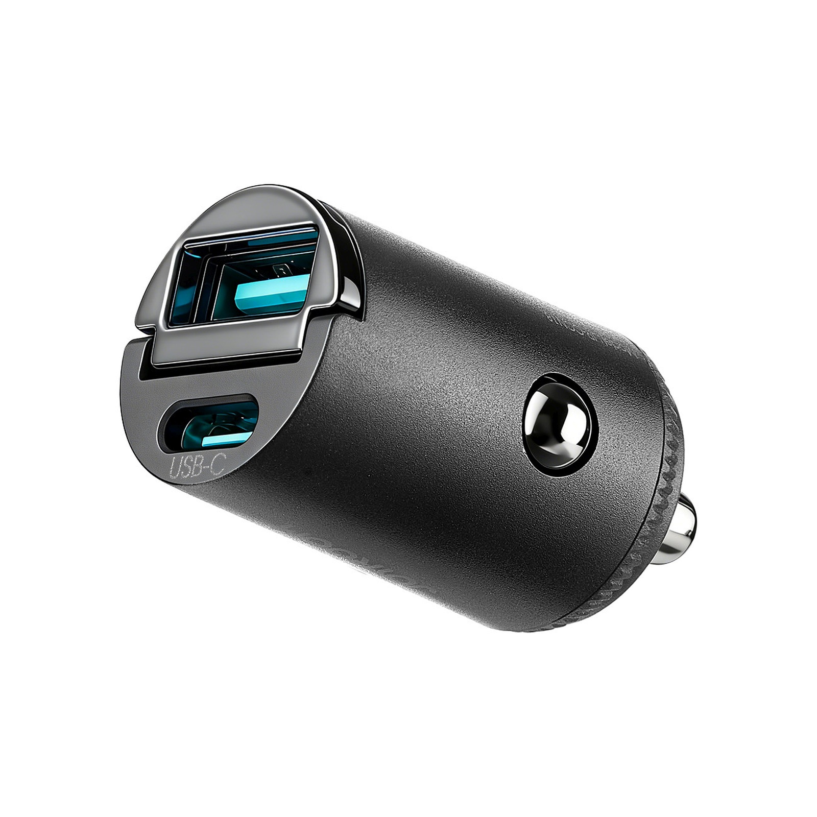 Ładowarka samochodowa USB-A USB-C 65W – czarna Ładowarka samochodowa USB-A USB-C 65W – czarna