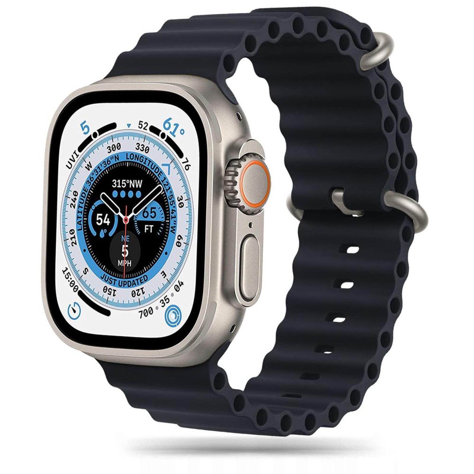 Pasek na Apple Watch 4 / 5 / 6 / 7 / 8 / 9 / SE / Ultra 1 / 2 42/44/45/49 mm IconBand Pro – czarny Pasek na Apple Watch 4 / 5 / 6 / 7 / 8 / 9 / SE / Ultra 1 / 2 42/44/45/49 mm IconBand Pro – czarny