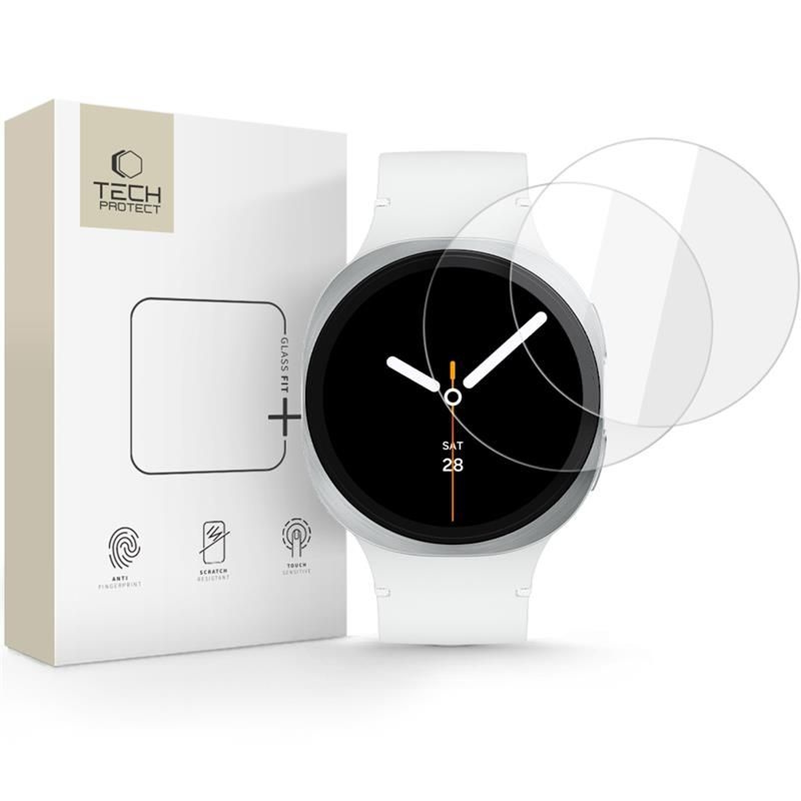 Szkło hartowane na Samsung Galaxy Watch 8 40 mm Glass Fit+ przezroczyste – 2 szt. Szkło hartowane na Samsung Galaxy Watch 8 40 mm Glass Fit+ przezroczyste – 2 szt.