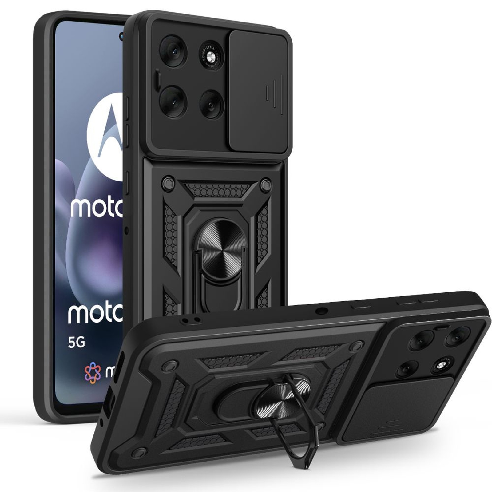 Etui pokrowiec na Motorola Moto G86 5G CamShield Pro – czarny Etui pokrowiec na Motorola Moto G86 5G CamShield Pro – czarny