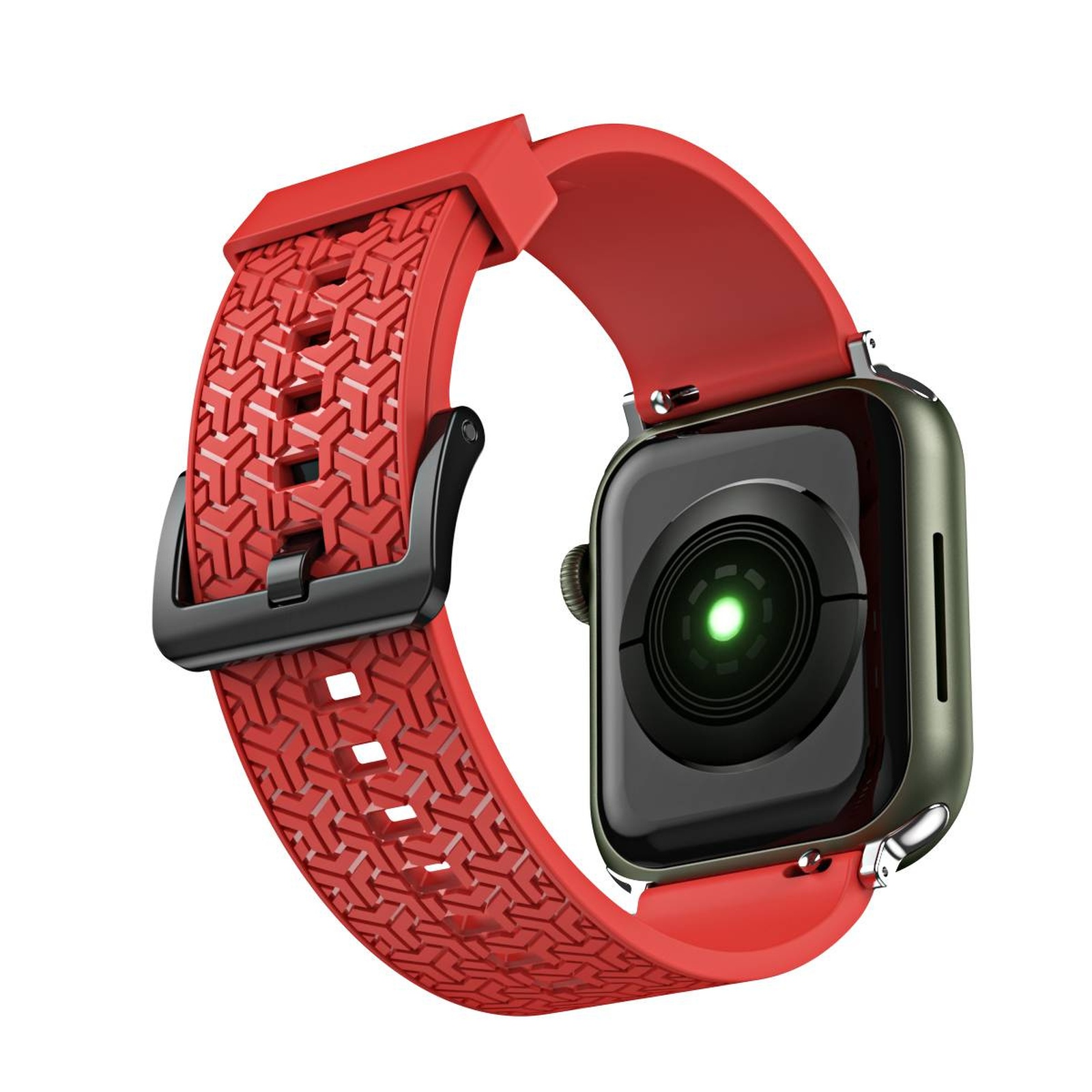 Pasek bransoleta do zegarka Apple Watch 42 / 44 / 45 mm – czerwony Pasek bransoleta do zegarka Apple Watch 42 / 44 / 45 mm – czerwony