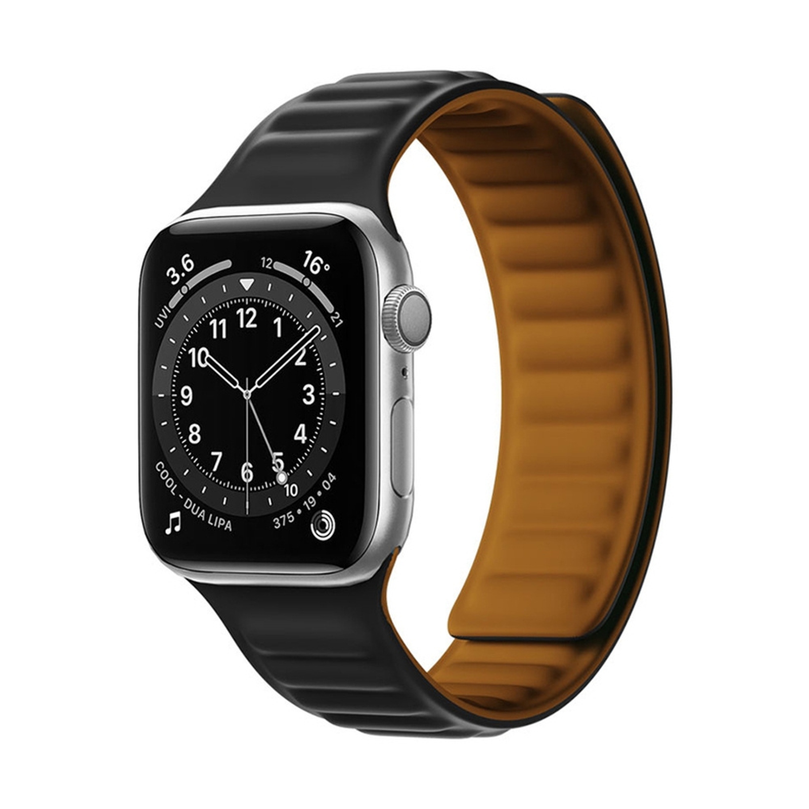Pasek magnetyczny opaska bransoleta do Apple Watch 41 mm – czarny