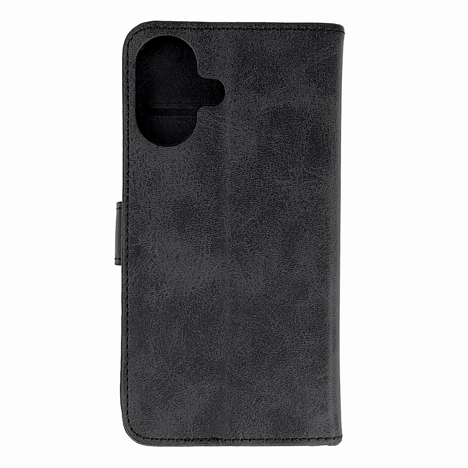 Etui pokrowiec na iPhone 16 Leather Book Case – czarny Etui pokrowiec na iPhone 16 Leather Book Case – czarny