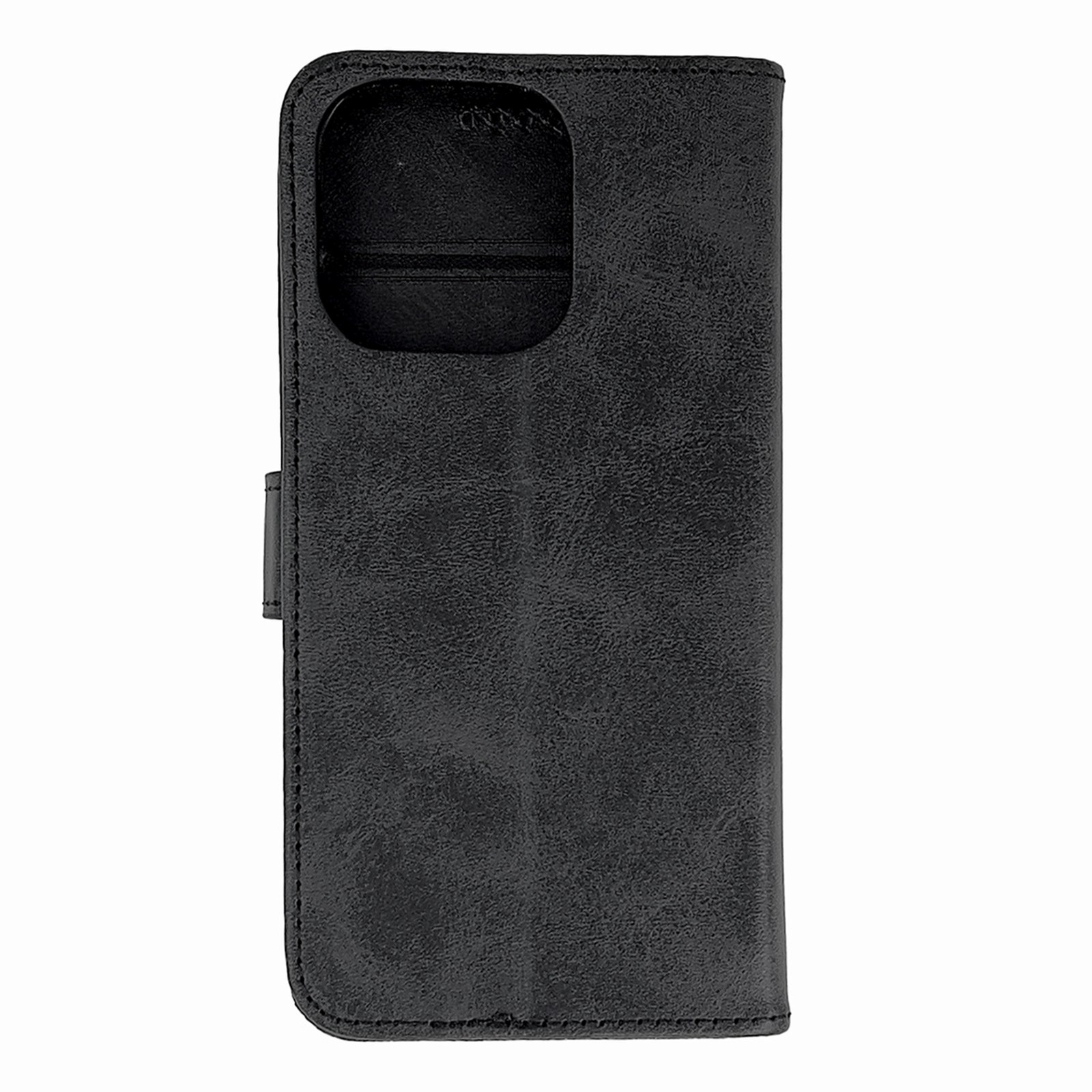 Etui pokrowiec na iPhone 16 Pro Leather Book Case – czarny Etui pokrowiec na iPhone 16 Pro Leather Book Case – czarny