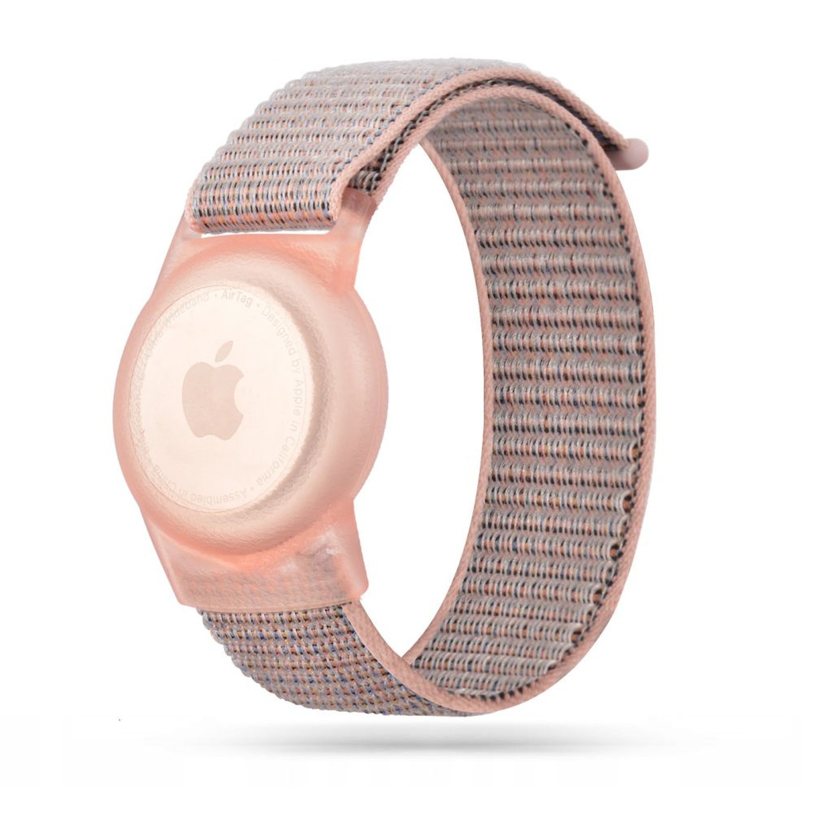 Pasek na rękę dla dzieci na lokalizator Apple AirTag Nylon – różowy Pasek na rękę dla dzieci na lokalizator Apple AirTag Nylon – różowy