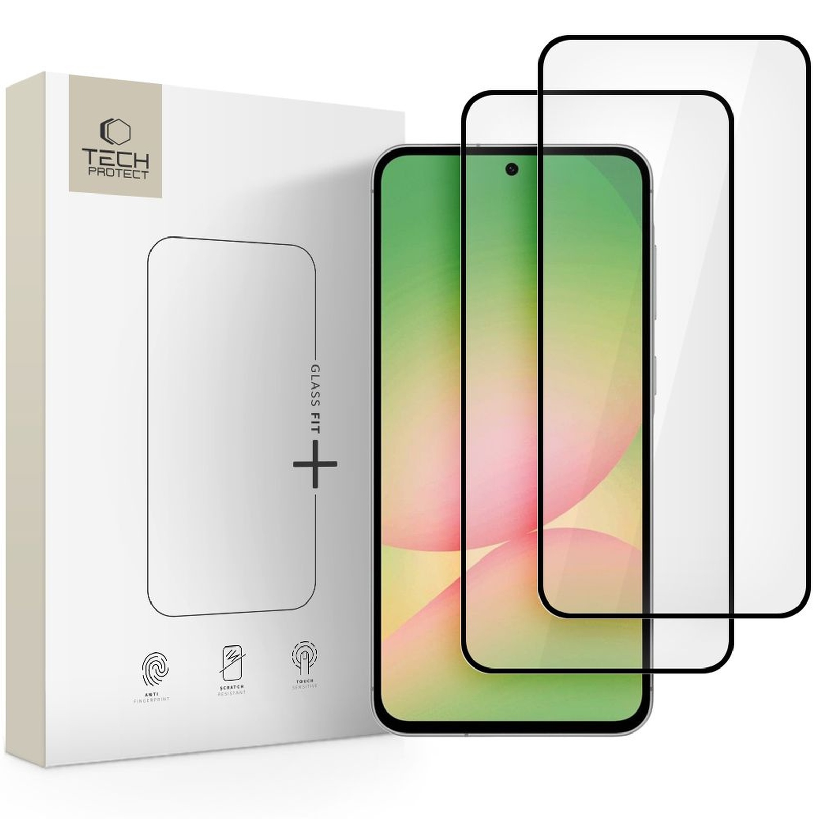 Szkło hartowane na Samsung Galaxy A36 / A56 5G Glass Fit+ czarne – 2 szt.