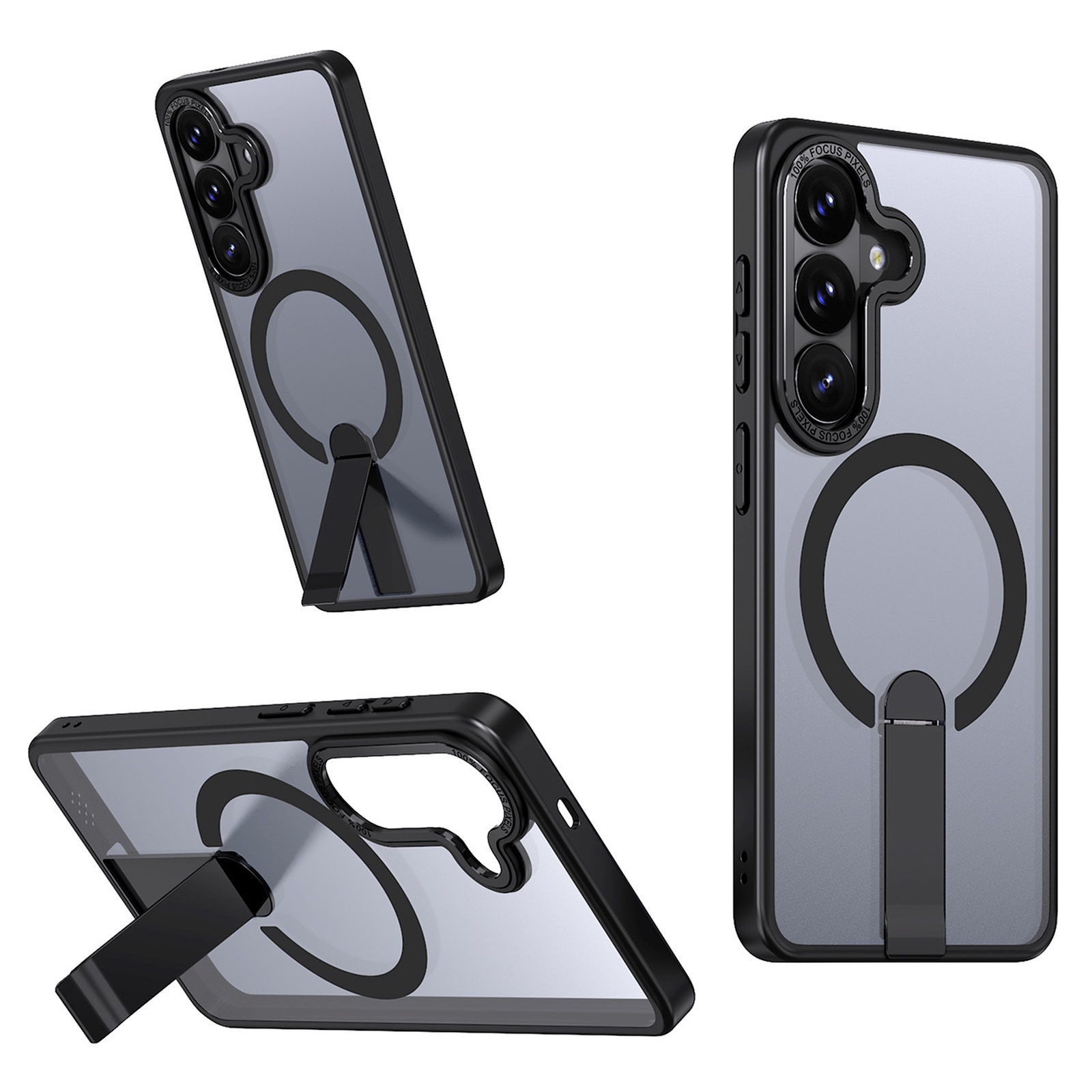 Etui pokrowiec na Samsung Galaxy S26 Plus z podstawką Hybrid Armor X MagSafe – czarny Etui pokrowiec na Samsung Galaxy S26 Plus z podstawką Hybrid Armor X MagSafe – czarny