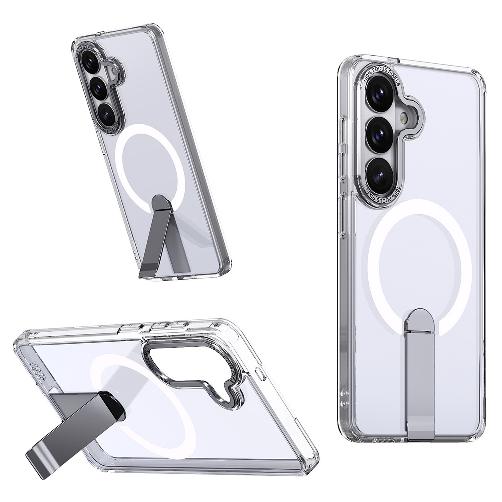 Etui pokrowiec na Samsung Galaxy A36 / A37 z podstawką Hybrid Armor X MagSafe – przezroczysty Etui pokrowiec na Samsung Galaxy A36 / A37 z podstawką Hybrid Armor X MagSafe – przezroczysty