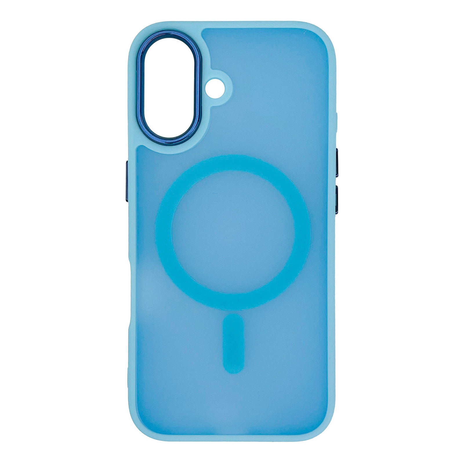 Etui case na iPhone 16 Magnetic Collection MagSafe – jasnoniebieski