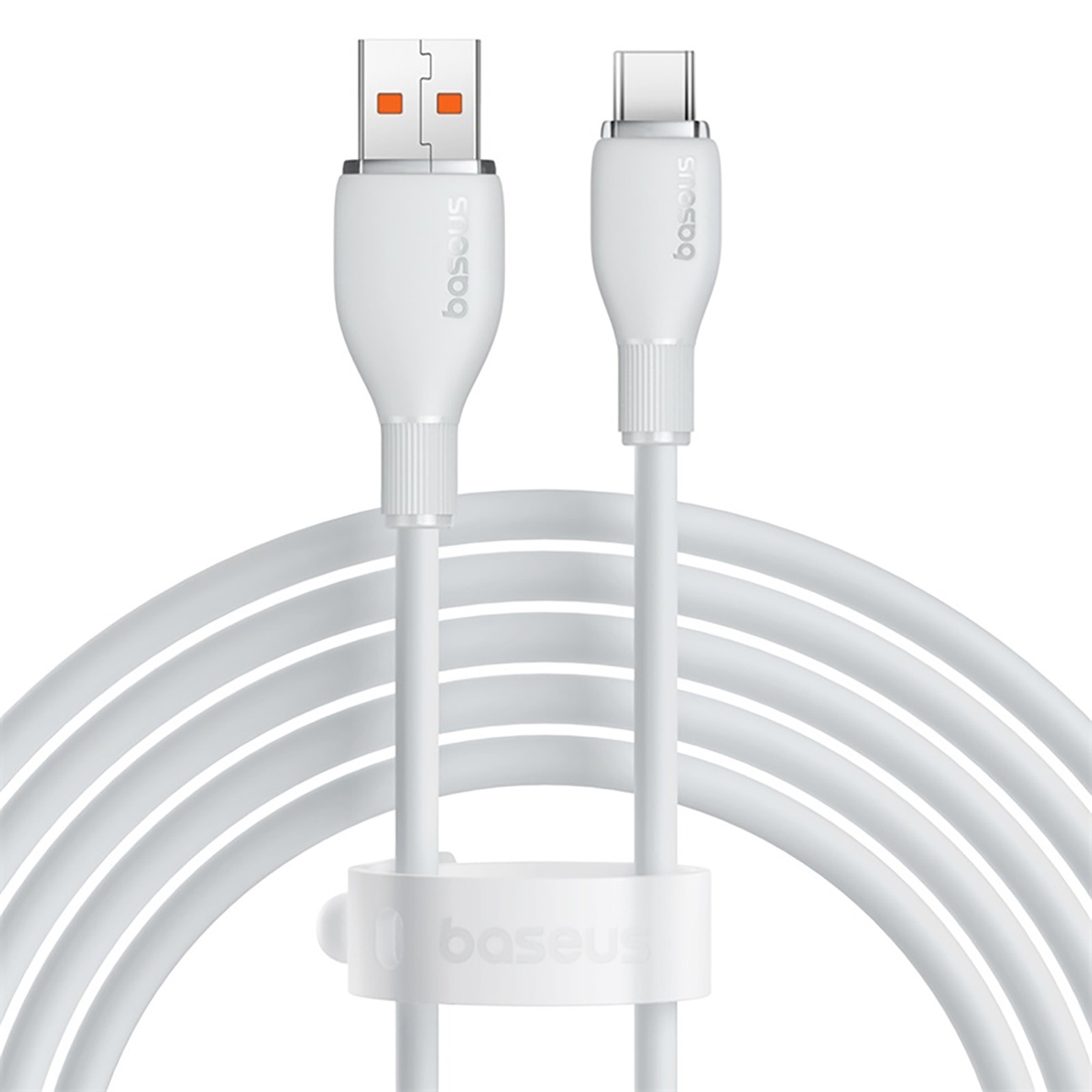 Kabel przewód USB-A – USB-C Pudding 100W 1.2m – biały