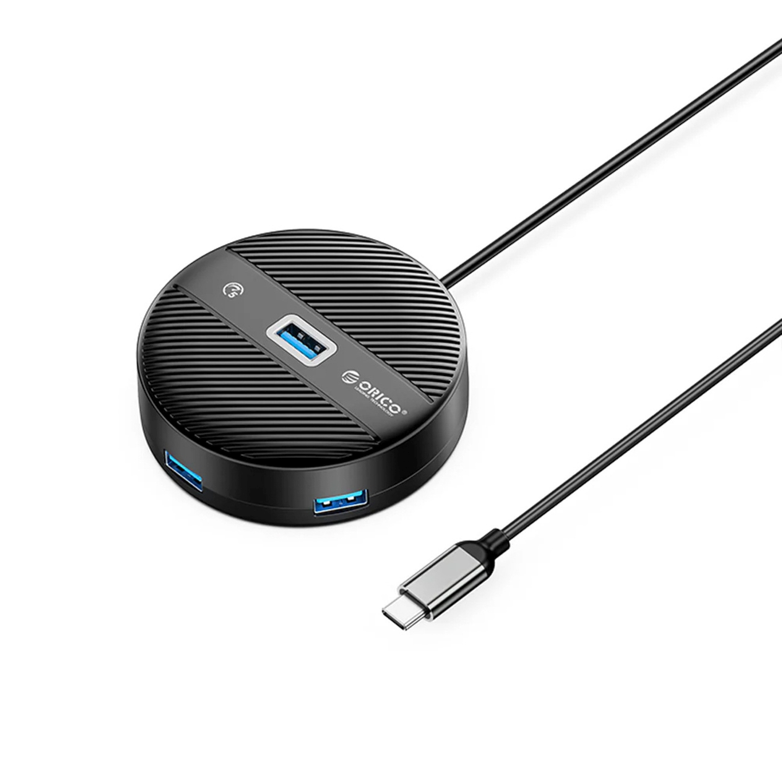 Hub adapter 4-portowy USB-C – USB-A 0.3 m – czarny