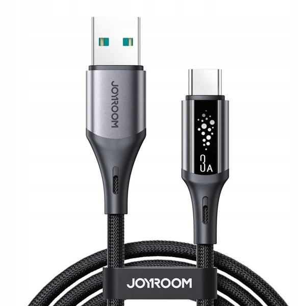 Kabel przewód USB-A – USB-C S-A60 StarTalk 3A 1.2m – czarny Kabel przewód USB-A – USB-C S-A60 StarTalk 3A 1.2m – czarny